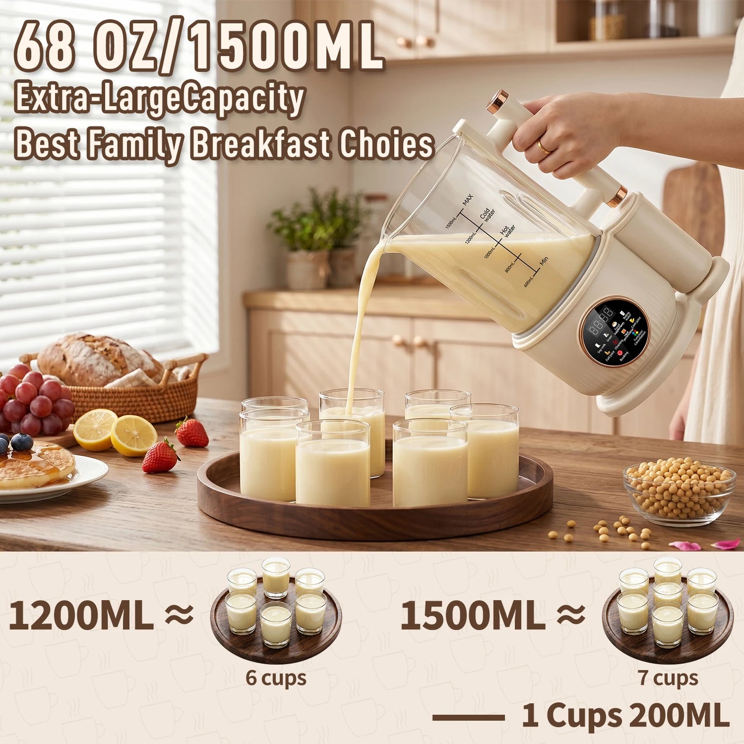 Automatic Nut Milk Maker Plug And Play Juicer Machine