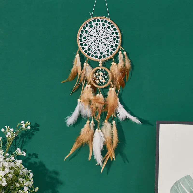 Bohemian Dream Catcher Five Piece Moon And Sun Wall Decor
