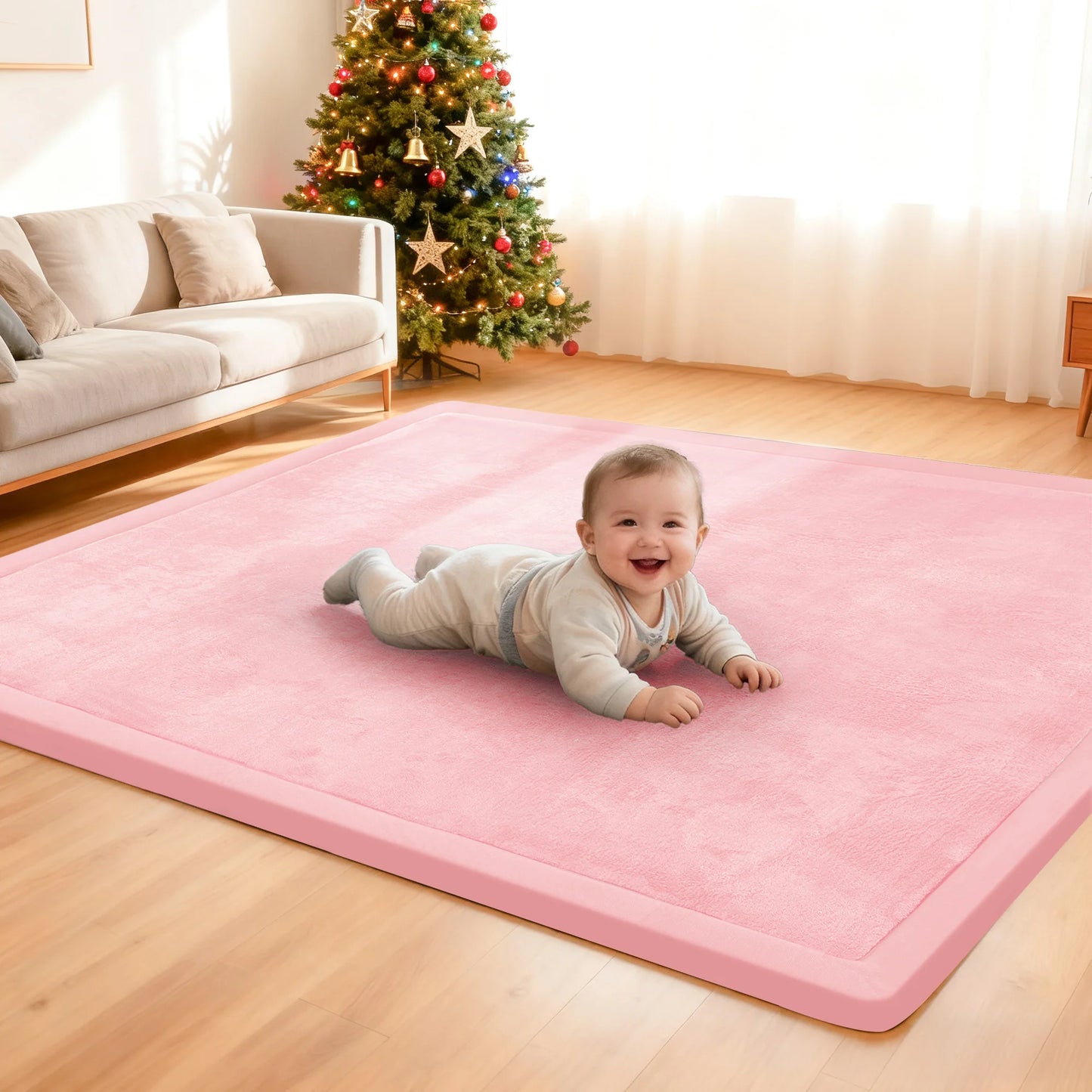 Huloo Sleep Non Slip Baby Floor Carpet Memory Foam Rug