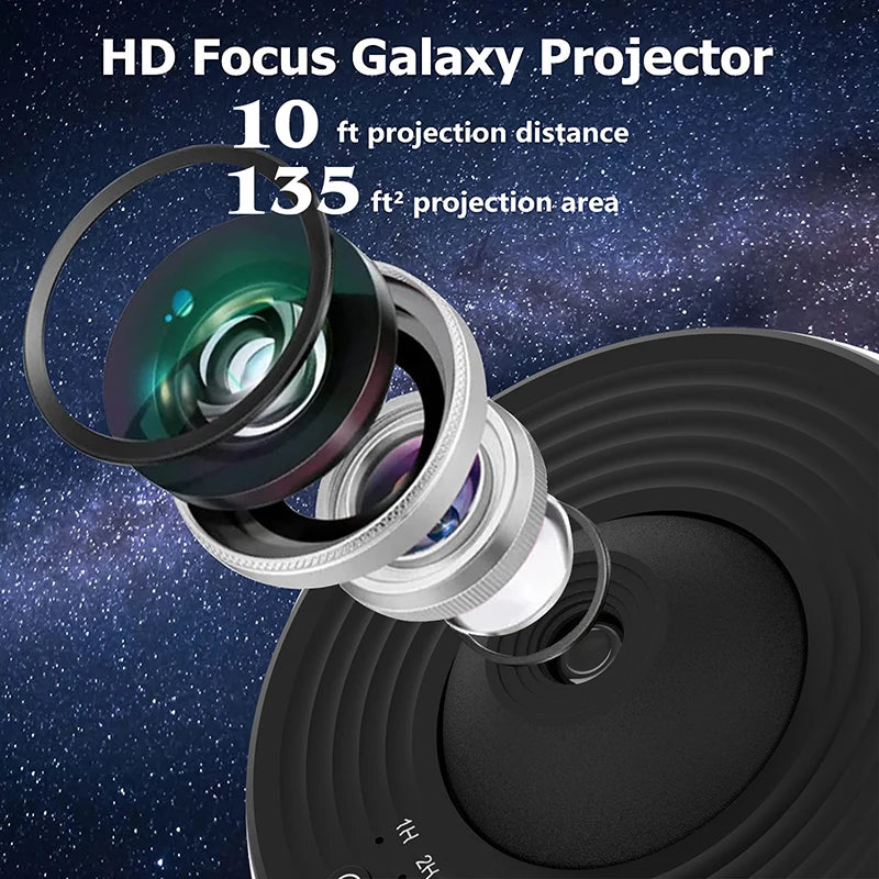 AUSYLE Night Light Galaxy Projector Starry Sky 360 Lamp