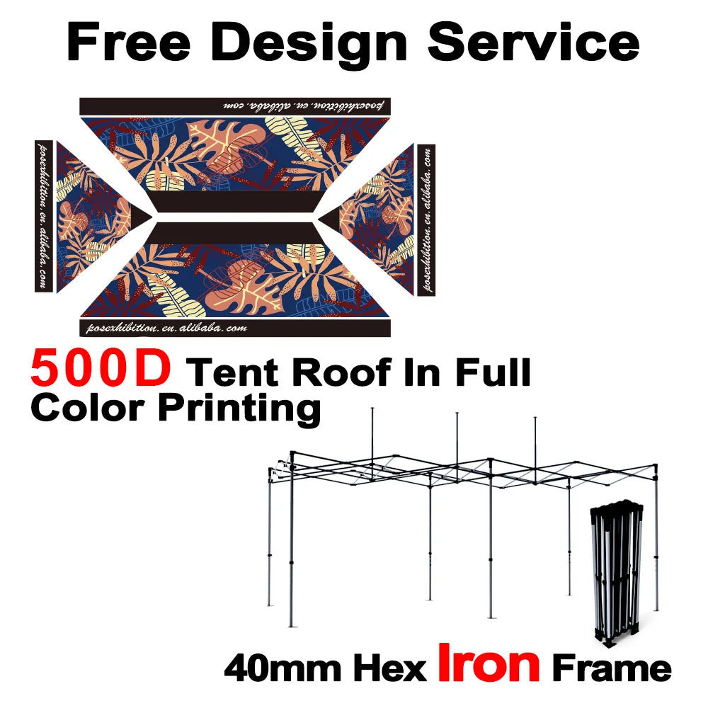 GEEWAY Exhibition Canopy Gazebo For Trade Show Advertising Tent