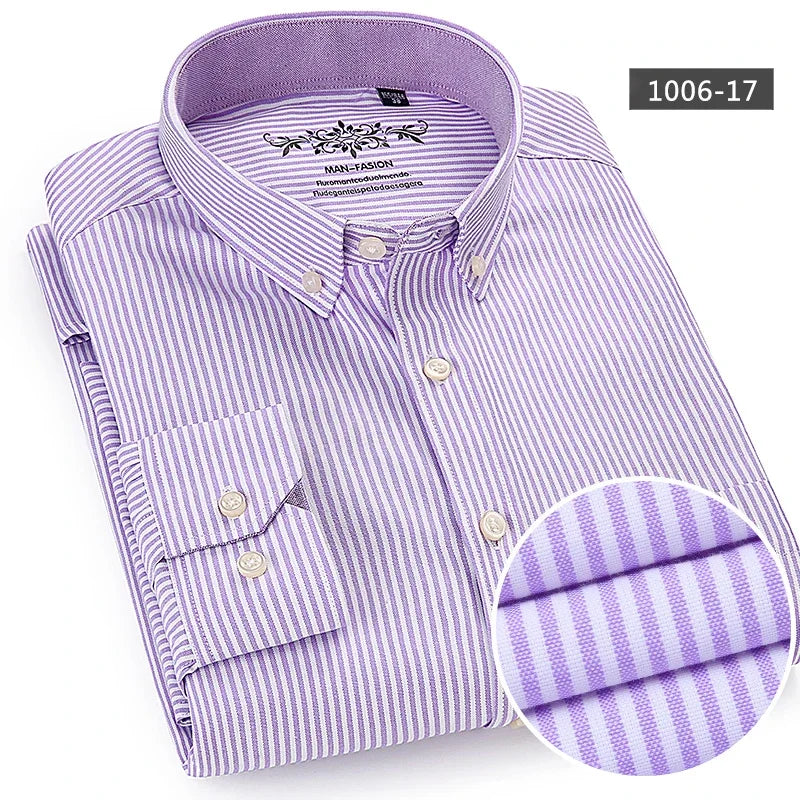 Qi Xiu Cai Classic Fit Cotton Mens Casual Shirt Pocket