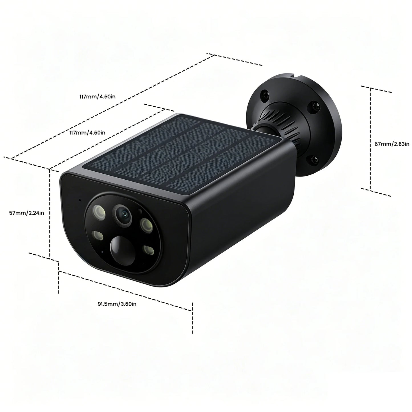 Wansview 2K Solar Wireless Outdoor Security Camera With Motion Detection