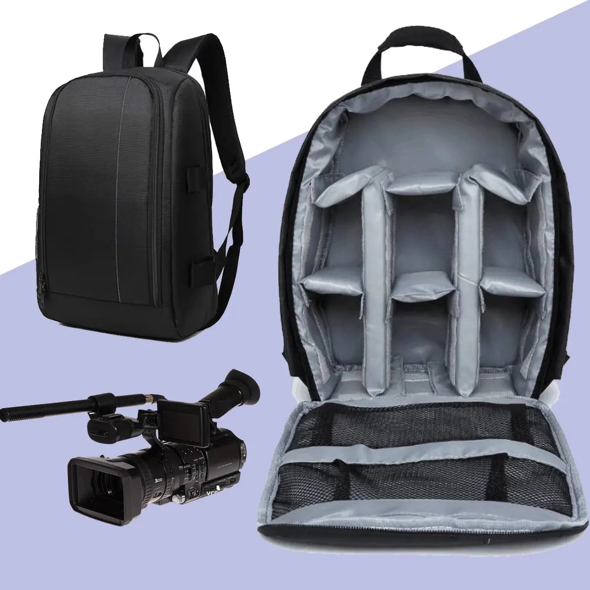 Fomscvka DSLR Camera Backpack Waterproof Large Capacity For Nikon And Sony