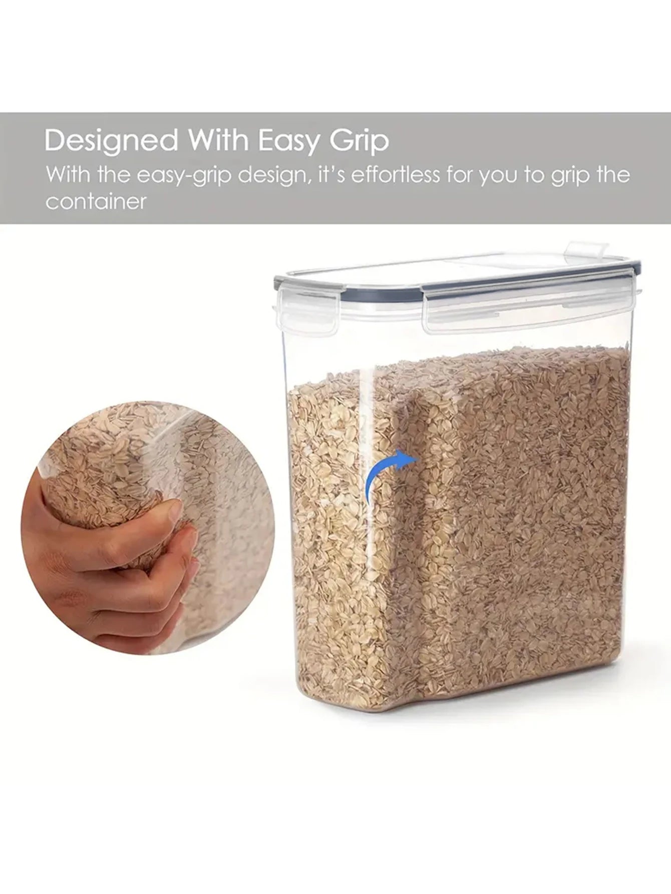 Airtight Food Storage Containers With Lids For Kitchen Pantry Organization