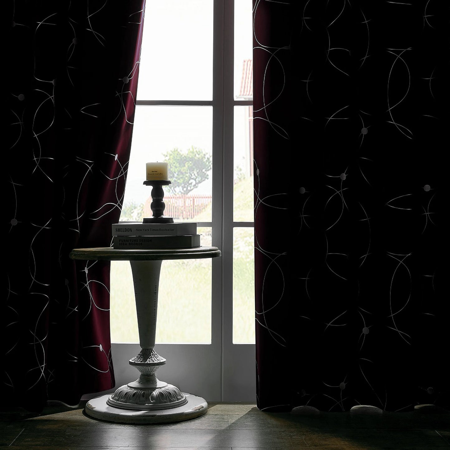 Blackout Curtains Grommet Thermal Insulated Room Darkening For Bedroom