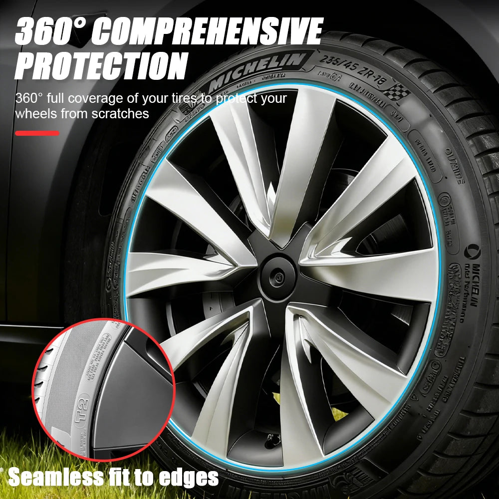 YIKUN Tesla Model 3 Hubcap Wheel Rim Cover Kit Pro