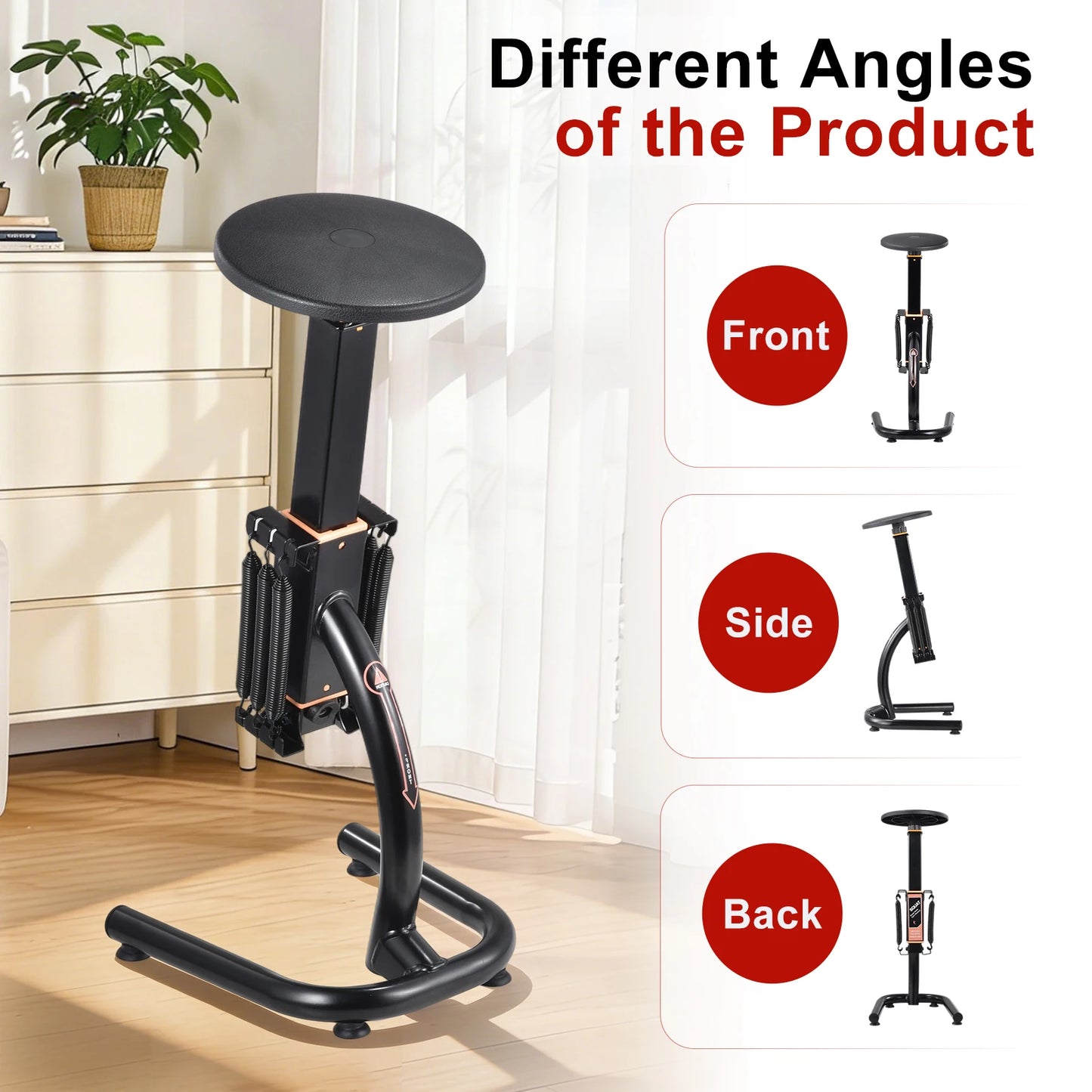 Assisted Squat Machine Height Adjustable Glute Trainer Home Gym Equipment