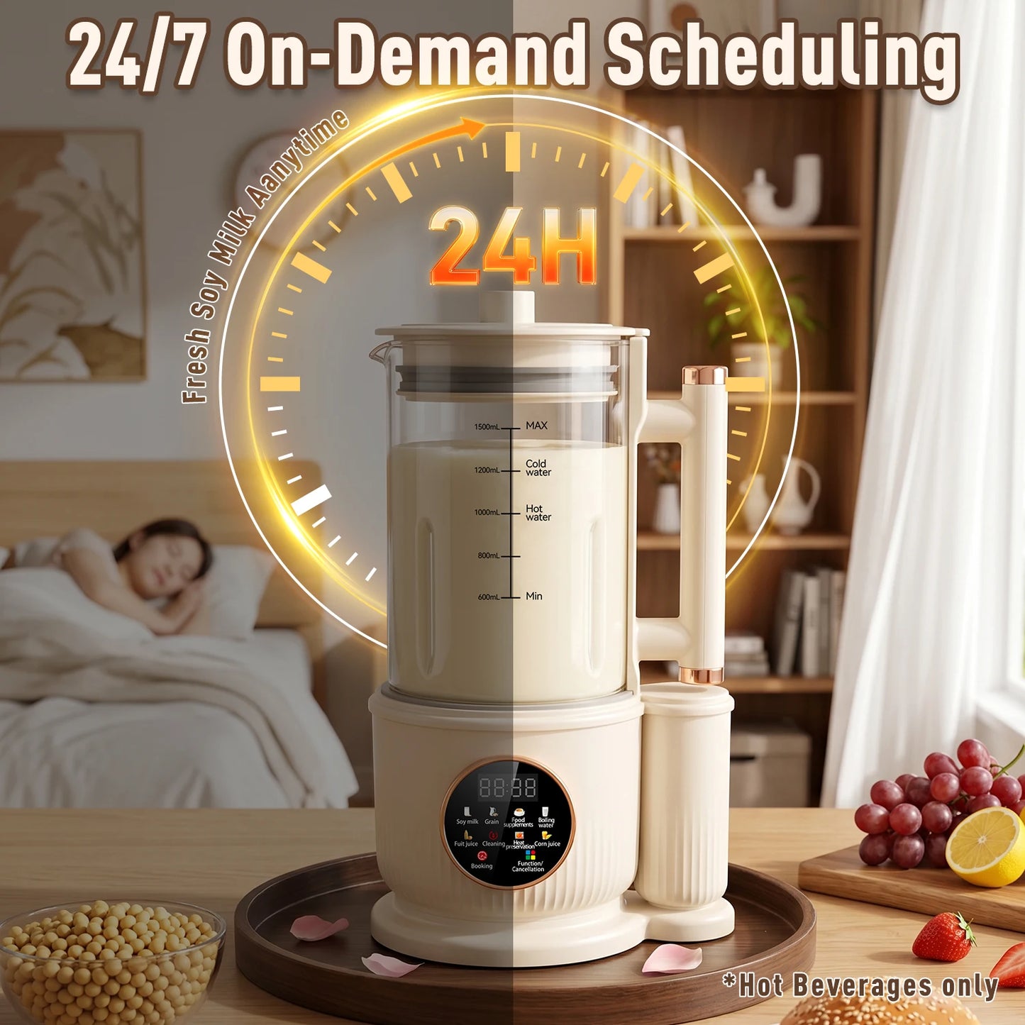 Automatic Nut Milk Maker Plug And Play Juicer Machine