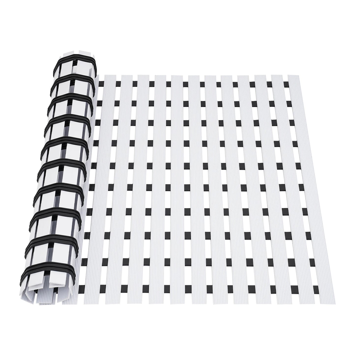 Bymaocar PVC Shower Mat Non Slip Bath Floor Mat With Drainage Holes