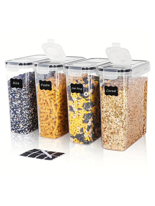Airtight Food Storage Containers With Lids For Kitchen Pantry Organization