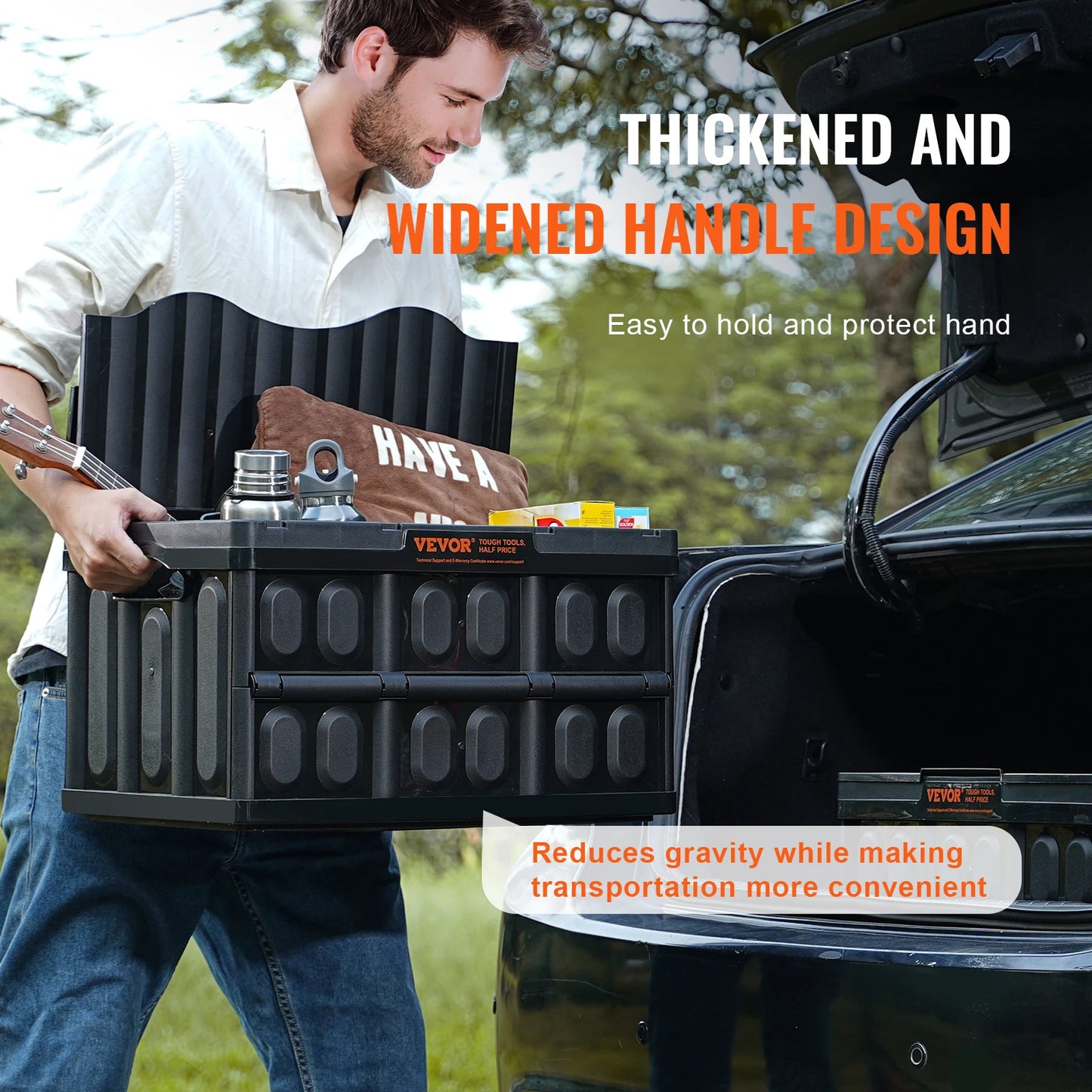 Three Pack Collapsible Storage Bins With Lids Stackable Utility Boxes