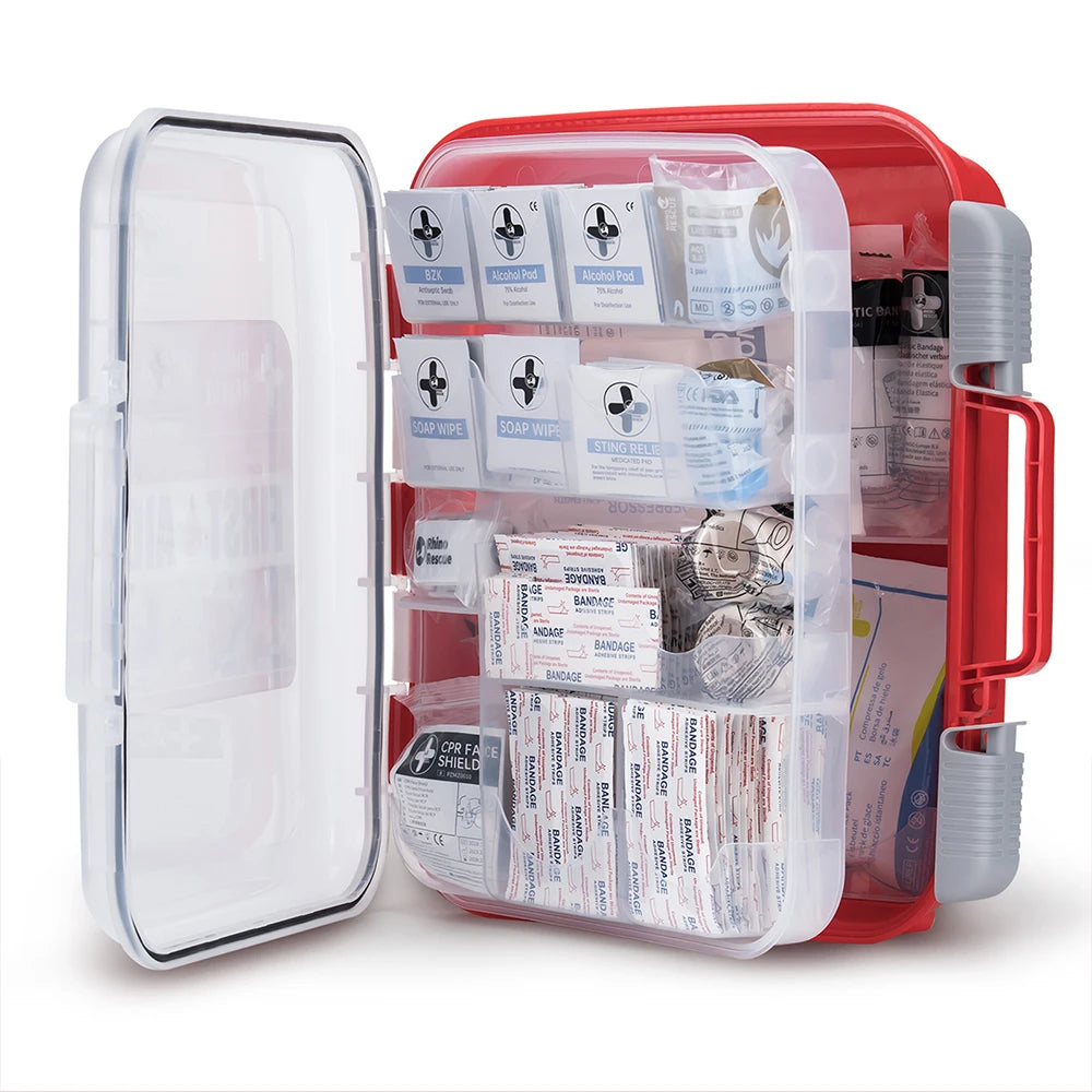 Rhino Rescue 350 Piece OSHA All Purpose First Aid Kit Home Office