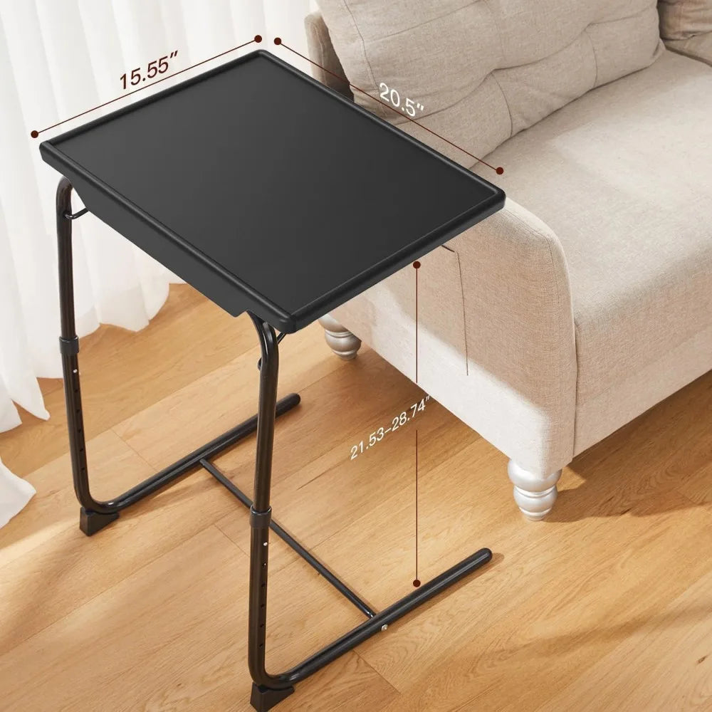 NBVCX Adjustable Folding TV Tray Table For Bed And Sofa