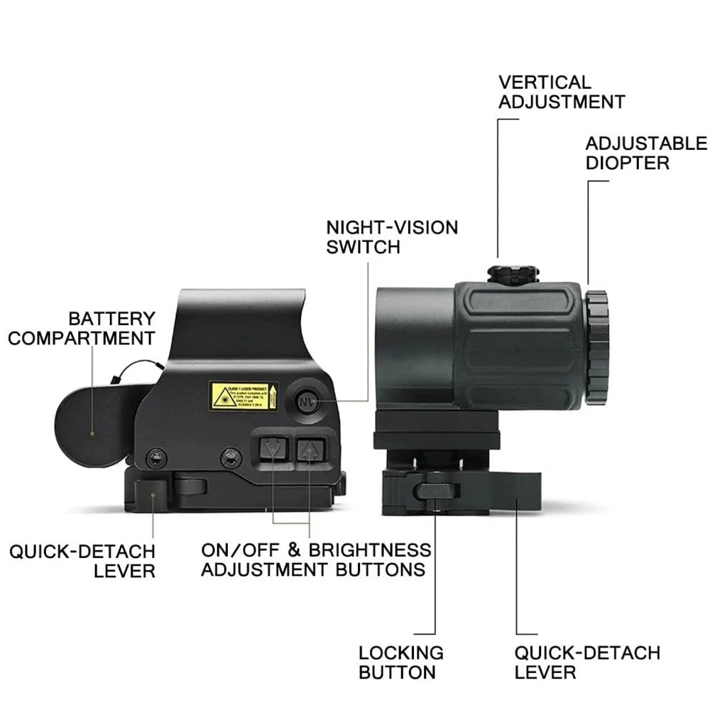 Bestsight 558 G43 Holographic Collimator Sight With Rail Mount