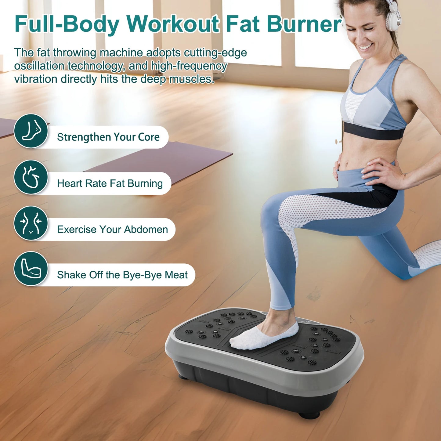 Fat Slinger Vibration Plate Exercise Machine Full Body Workout