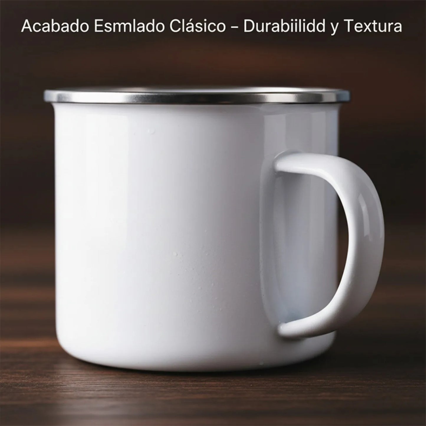 Enamel Mugs Set for Camping and Kitchen Rustic Classic
