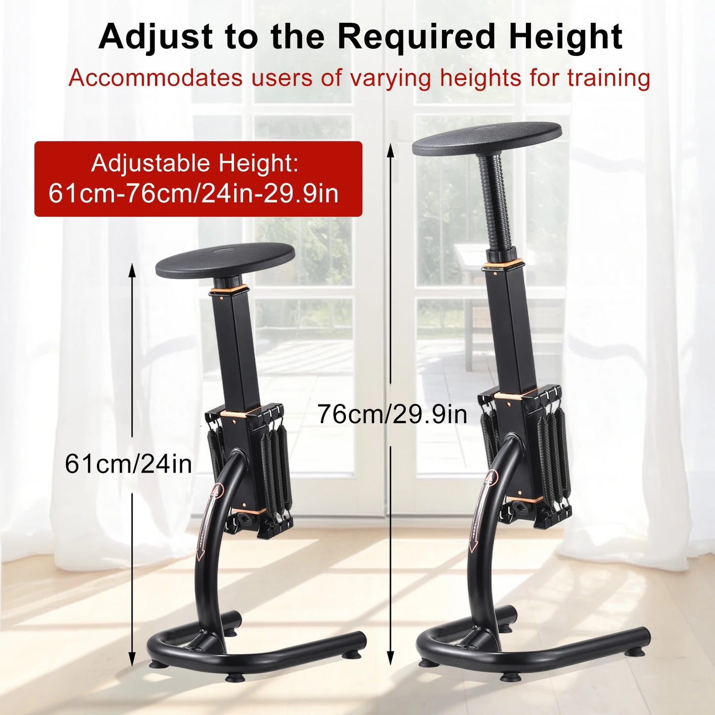 Assisted Squat Machine Height Adjustable Glute Trainer Home Gym Equipment