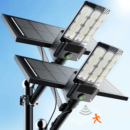Solar Area Lights Outdoor 9000W LED Parking Lot Light With Motion Sensor