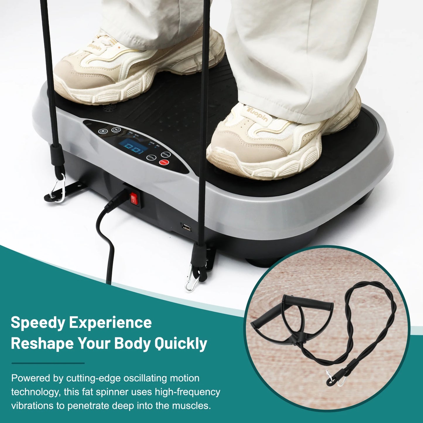 Fat Slinger Vibration Plate Exercise Machine Full Body Workout