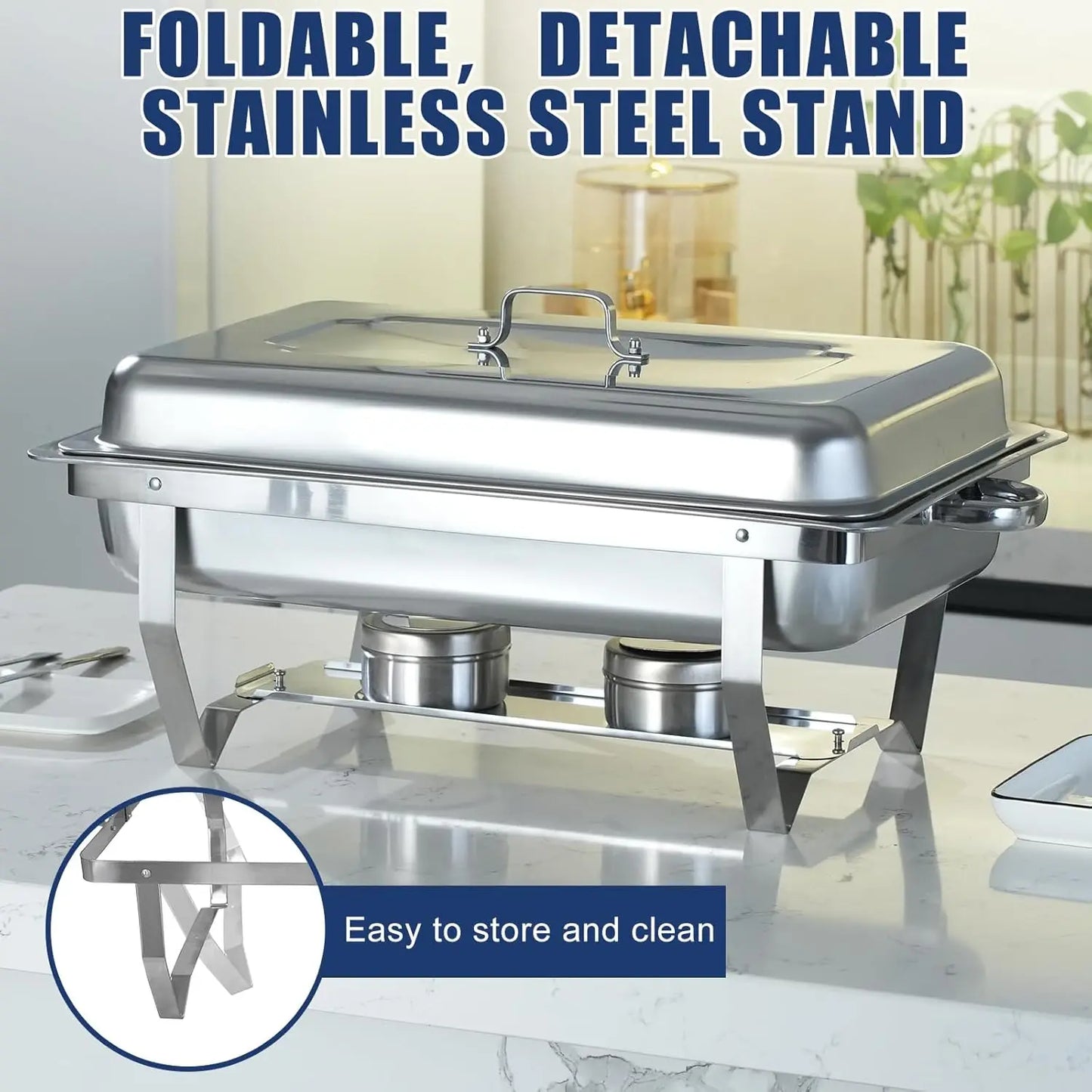 Stainless Steel Chafing Dish Buffet Set Electric Food Warmer