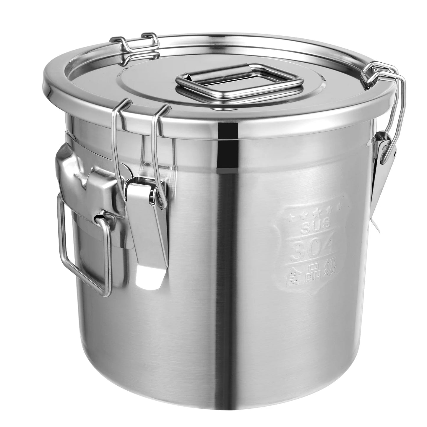 Bymaocar 304 Stainless Steel Cereal Container Airtight Storage Bucket