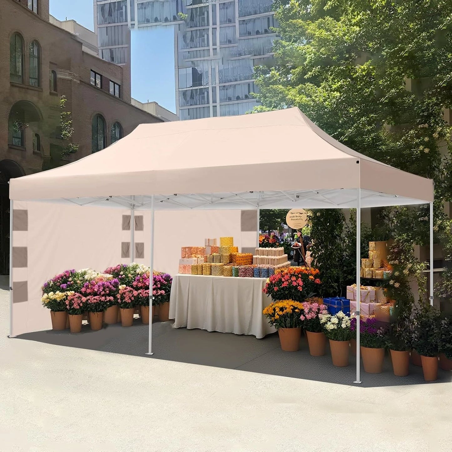 Heavy Duty Pop Up Canopy Tent Wheeled Bag Included