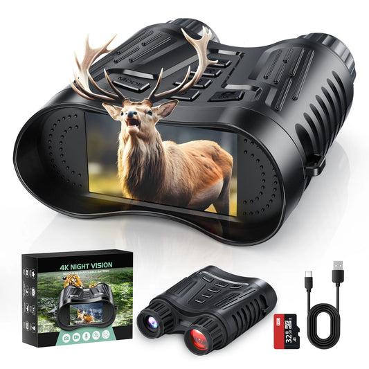 DIYIMIN Night Vision Goggles Binoculars 8x Digital Zoom 1080P IR Recording