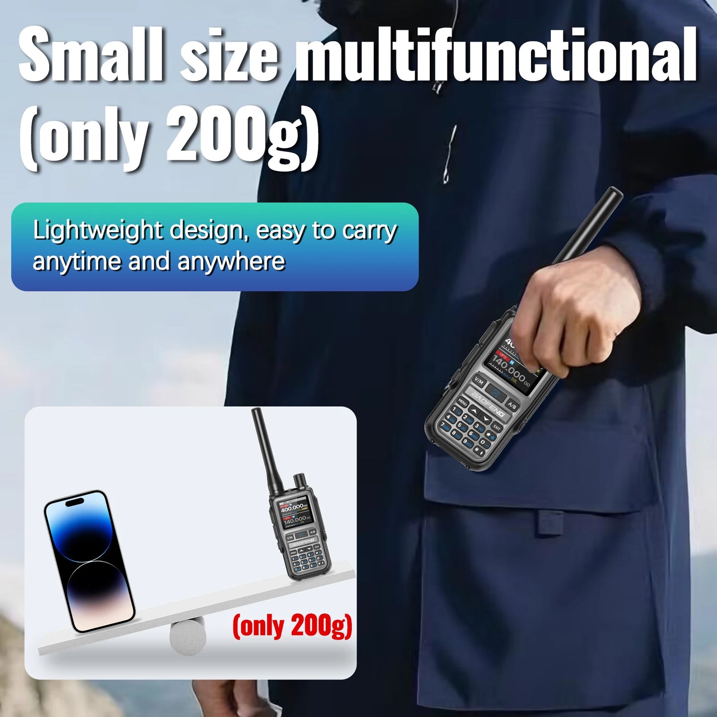 Baofeng UV-5R Mini Walkie Talkie Bluetooth Programming Ham Radio