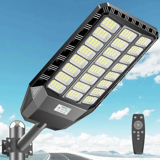 8000W Solar Street Light 700000LM Dusk To Dawn With Motion Sensor