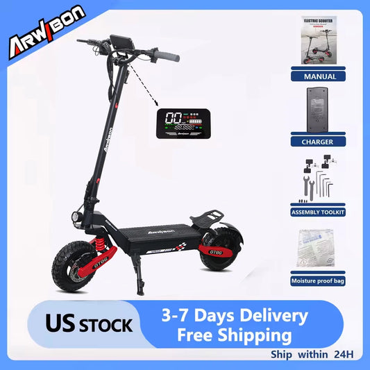 Arwibon GT06 Foldable Electric Scooter 1200W for Adults 25MPH