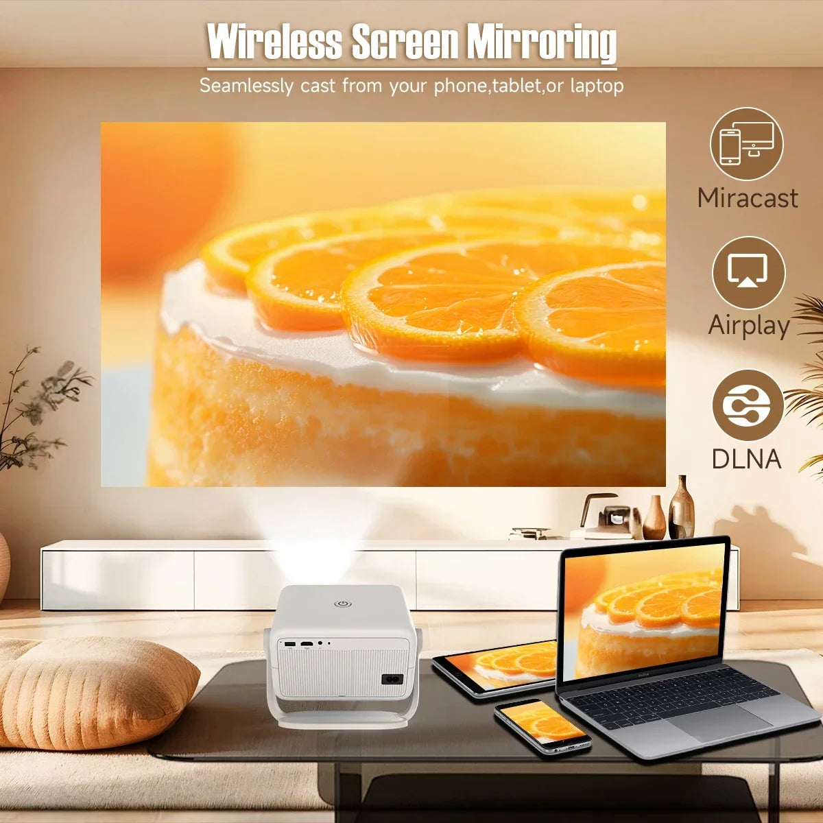 Magcubic 650 ANSI L018 8K Projector Native 1080P Auto Focus