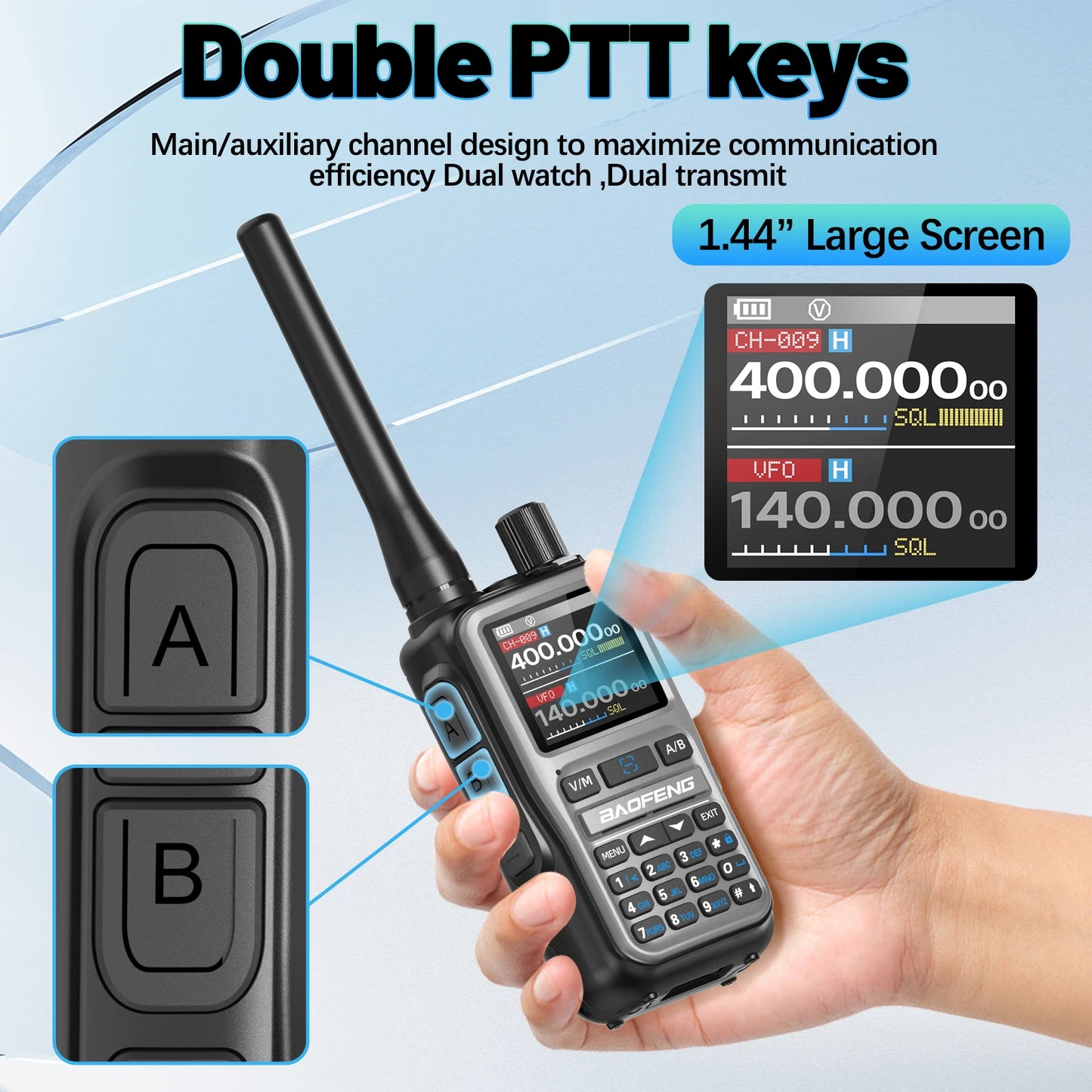 Baofeng UV-5R Mini Walkie Talkie Bluetooth Programming Ham Radio