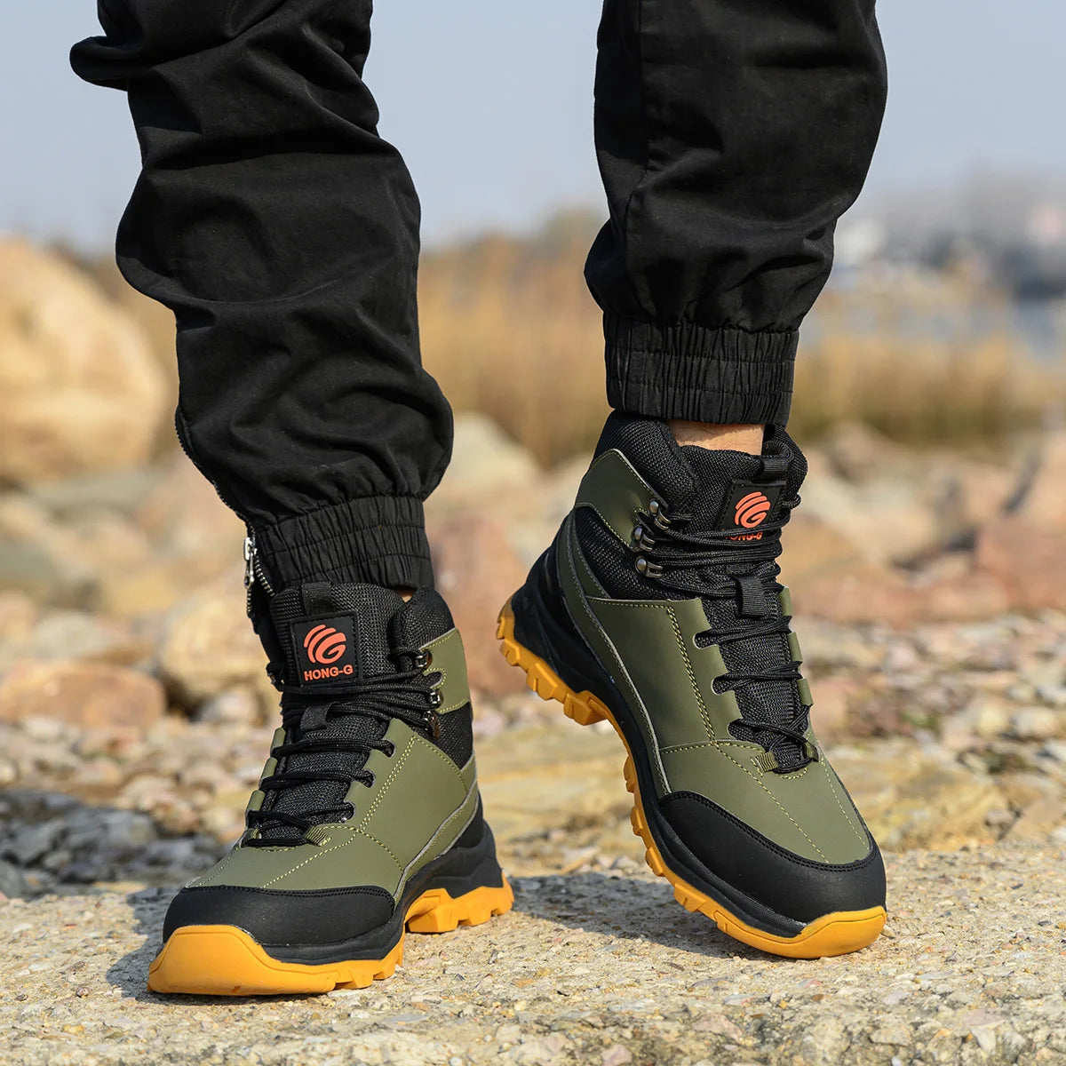 VEIGAR Protective Work Safety Shoes for Men AntiPuncture Steel Toe