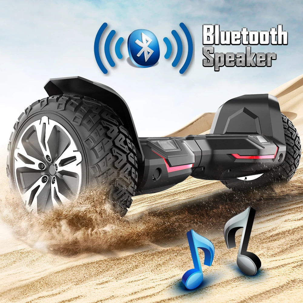 Off Road Self Balancing Scooter 350W Dual Motors LED Lights