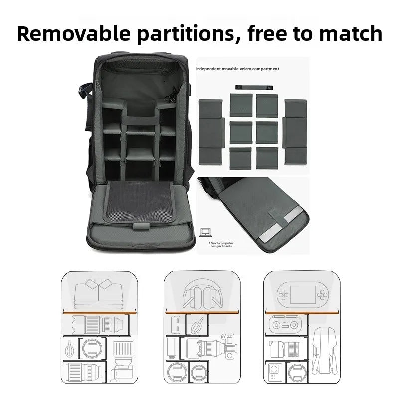 Retro Double Shoulder Camera Bag For Micro DSLR Telephoto Waterproof