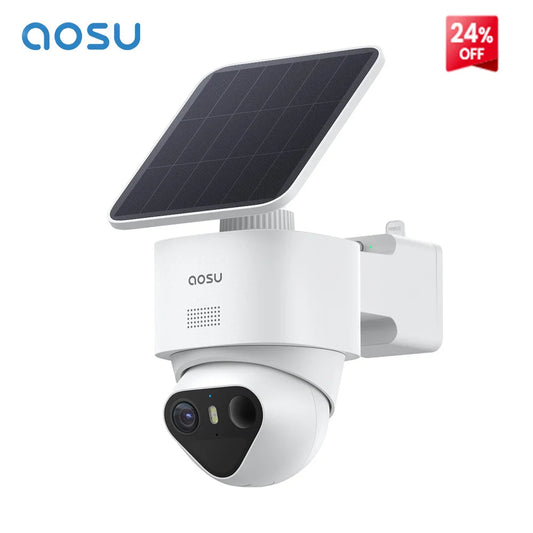 AOSU Ultra 8MP Solar Wireless Outdoor Camera AI Night Vision