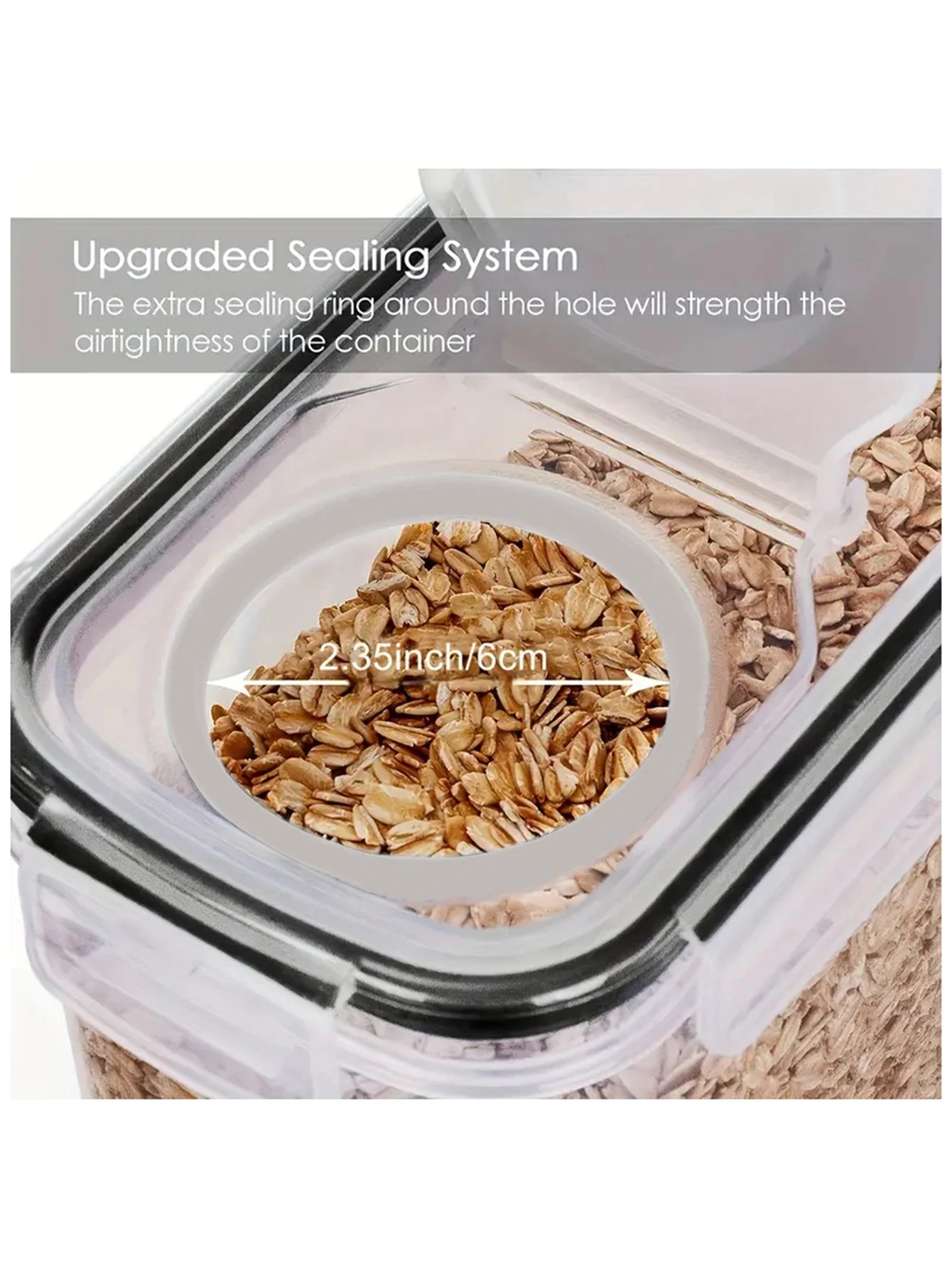 Airtight Food Storage Containers With Lids For Kitchen Pantry Organization