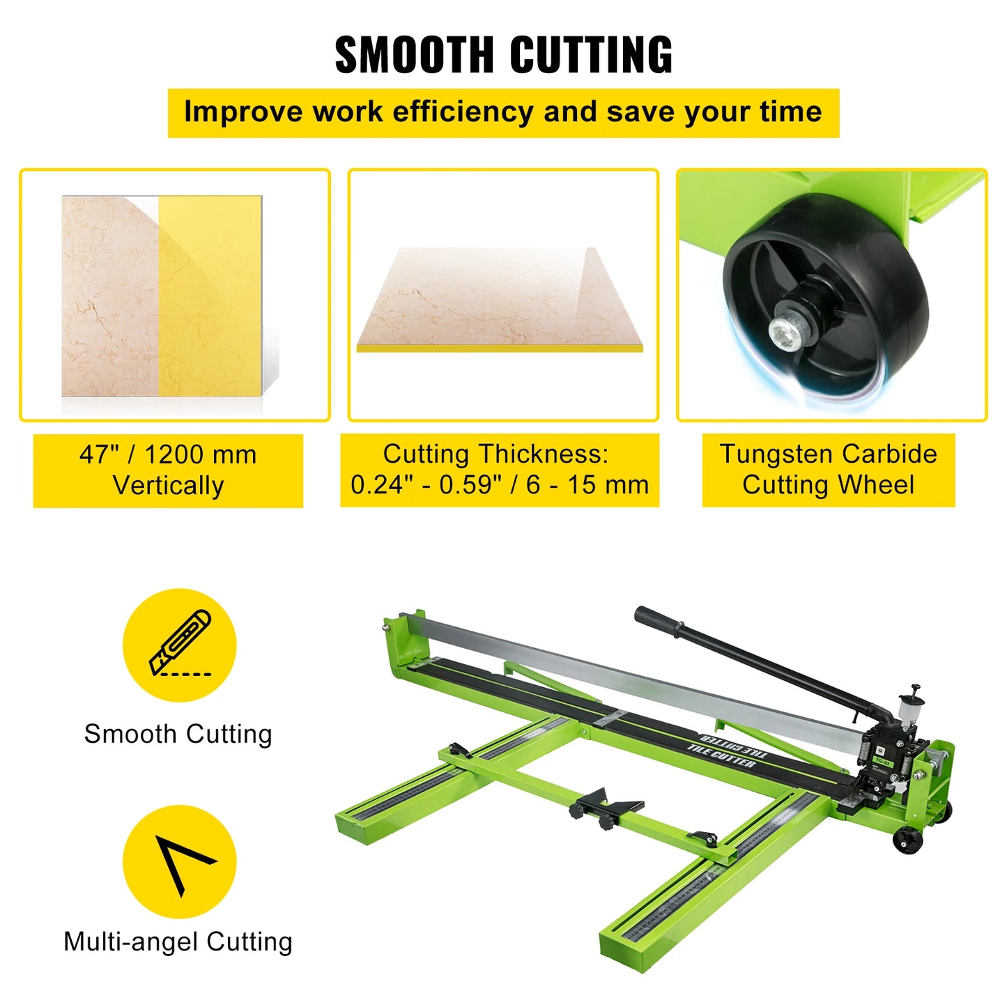 Manual Tile Cutter With Infrared Laser Positioning For Porcelain Ceramic Tiles