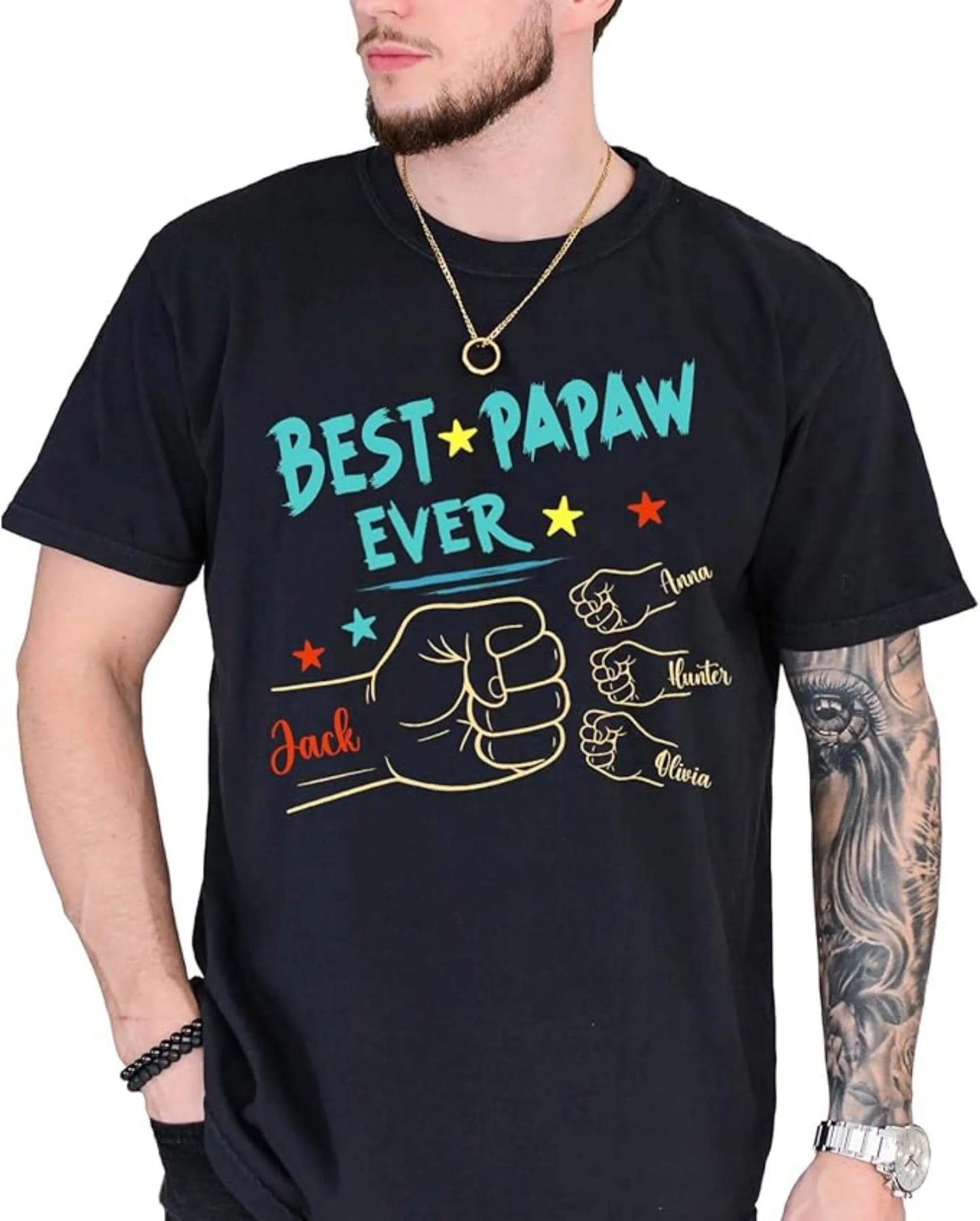 Personalized Dad Shirt Custom Daddy Tees Legend Grandpa Gift