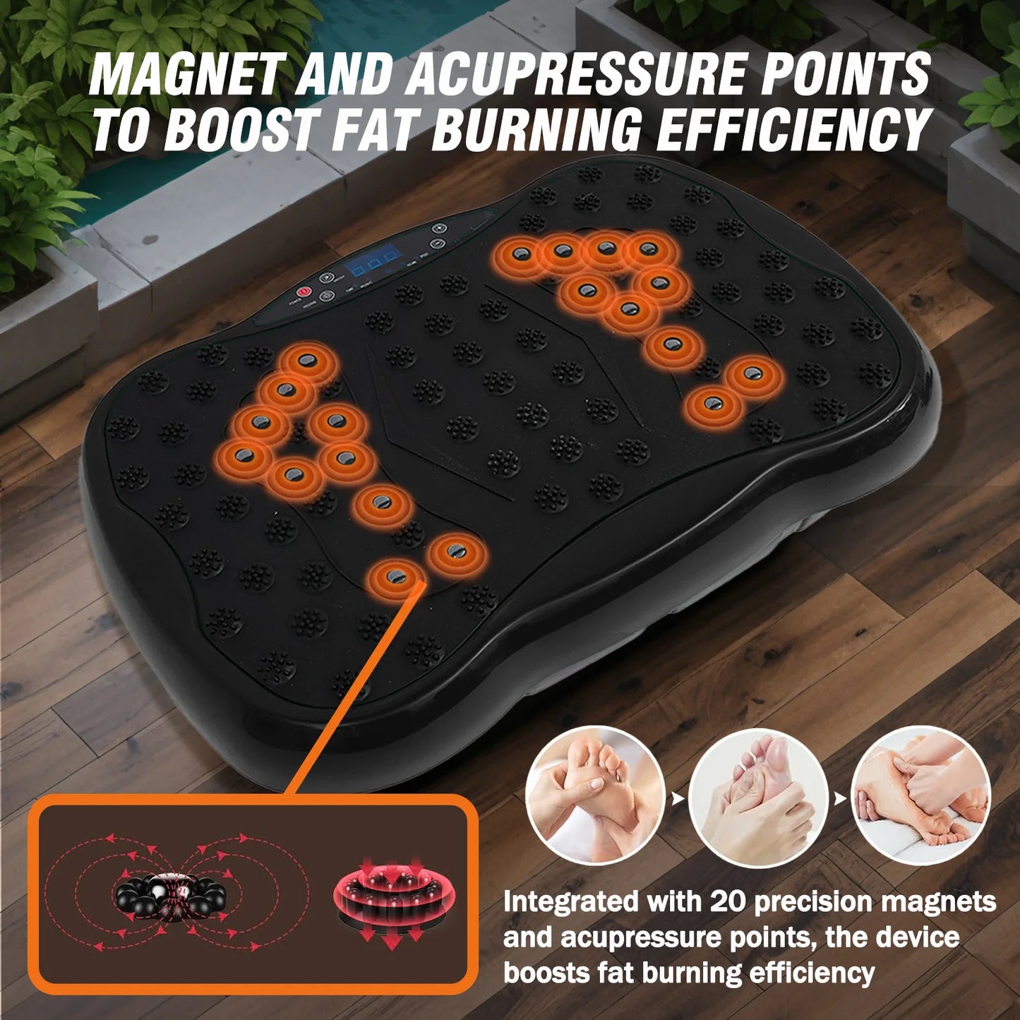 Full Body Vibration Platform Exercise Machine With Remote Control