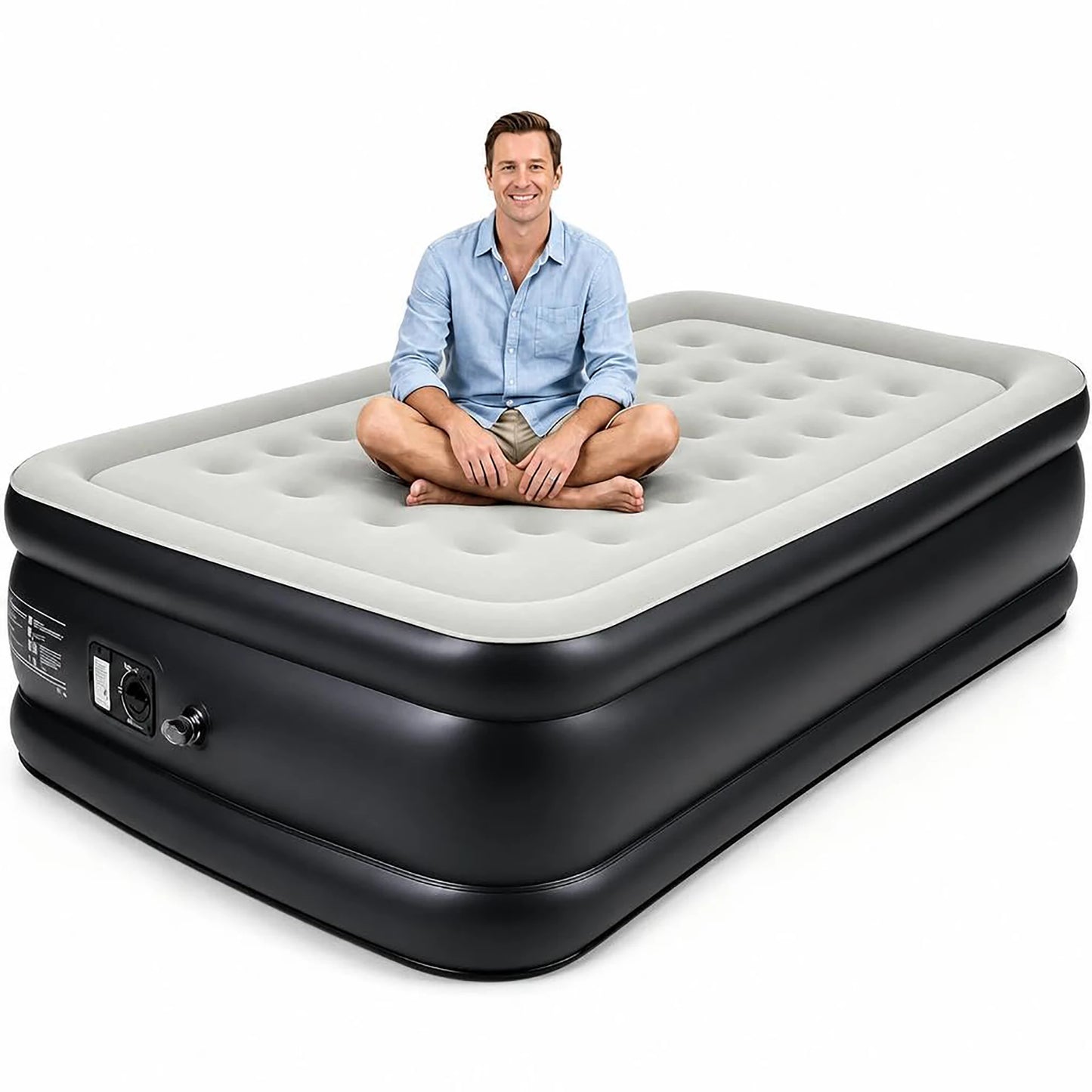 HiMISS Twin Queen Air Mattress With Built In Pump Inflate