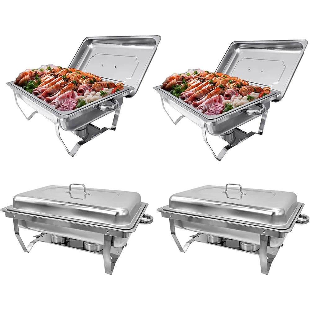 Stainless Steel Chafing Dish Buffet Set Electric Food Warmer