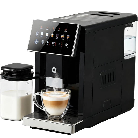 Acekool Espresso Machine With Milk Frother And Grinder Removable Brewer