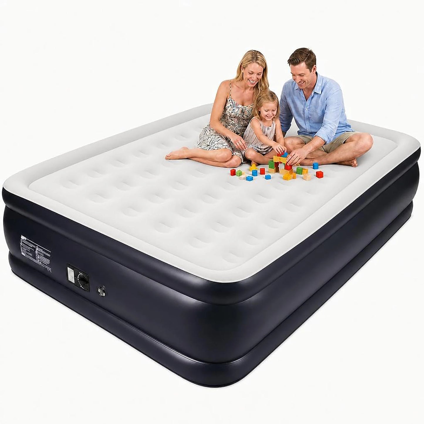 HiMISS Twin Queen Air Mattress With Built In Pump Inflate