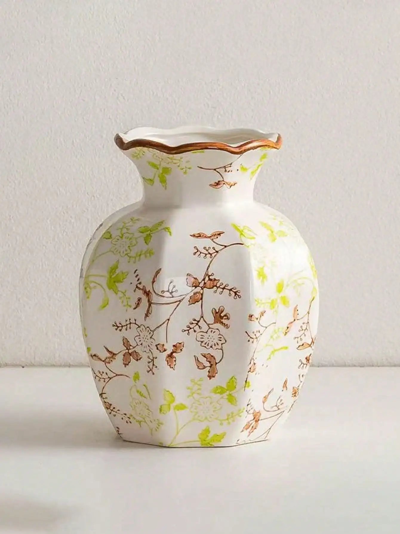 Porcelain Vase Chinese Retro Floral Home Decor For Living Rooms