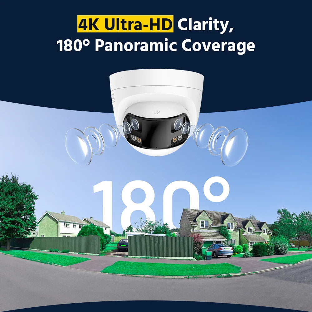 ANNKE 4K 8MP POE Surveillance Camera Dual Lens Outdoor Night Vision CCTV