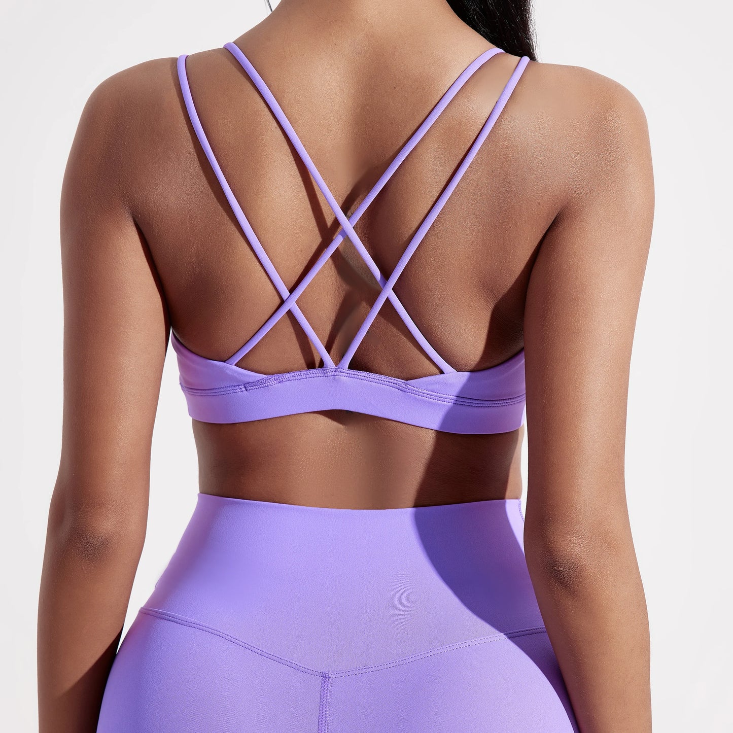 Solid Color High Support Women Gym Yoga Bra