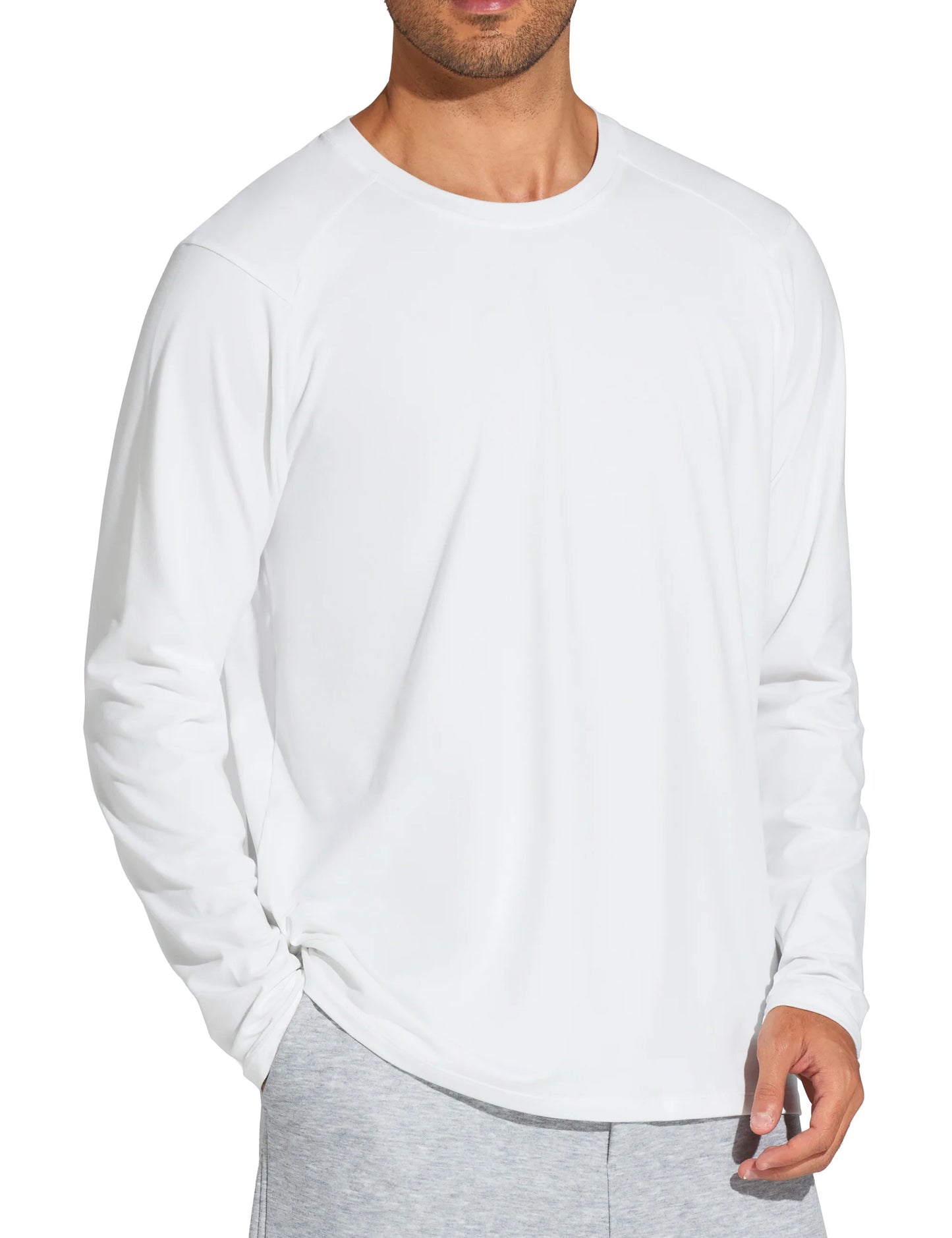 The Gym People Mens Lightweight Upf 50+ Long Sleeve Athletic Workout Pullover Top