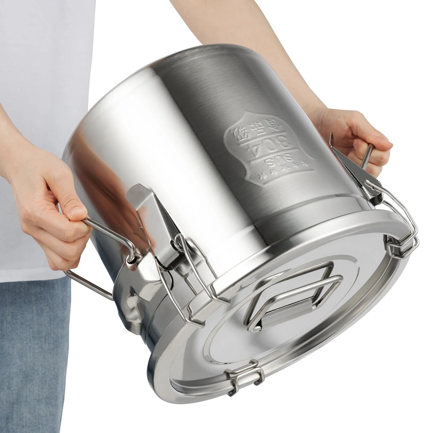 Bymaocar 304 Stainless Steel Cereal Storage Container Airtight